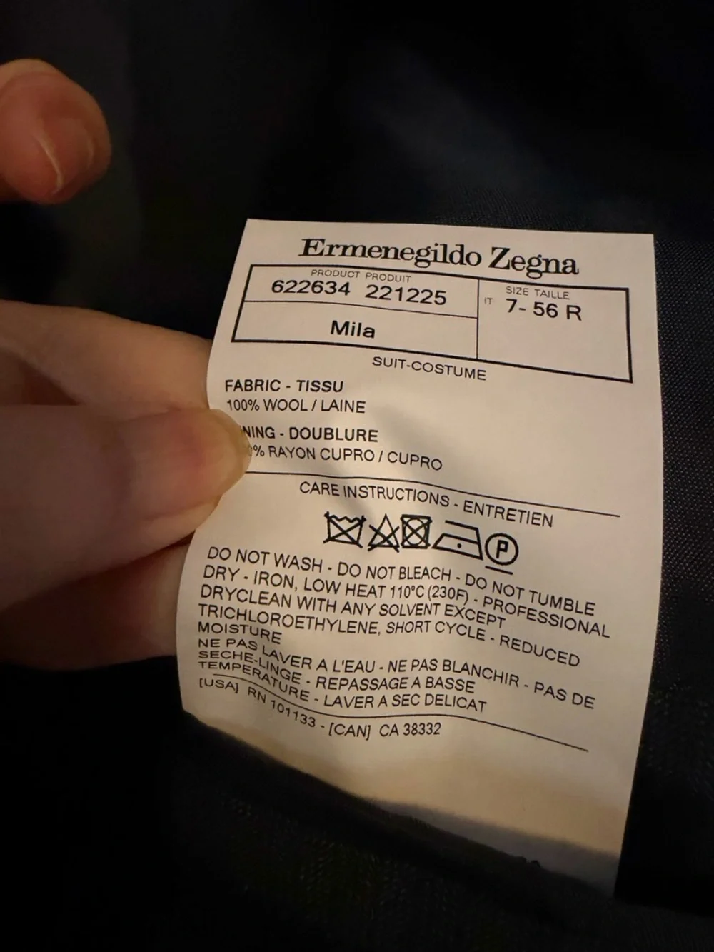 N/A refined ermenegildo